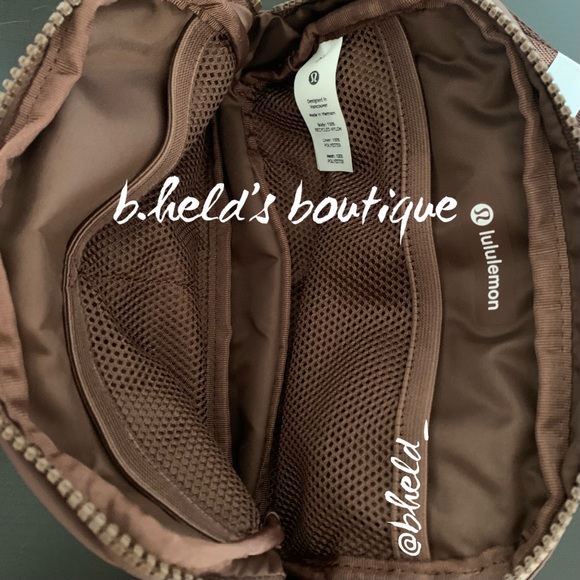 lululemon Everywhere Belt Bag in Java Brown with Dark Grey Zipper (1L) New NWT - Picture 10 of 15